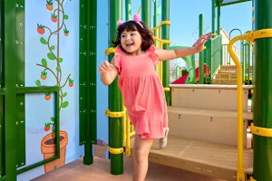 Child having fun at the Peppa Pig Theme Park