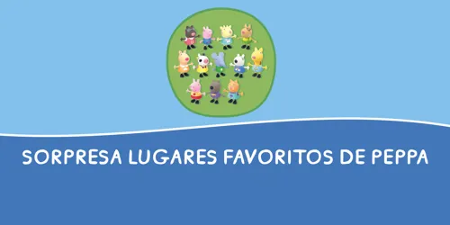 Foto de los recuerdos de la fiesta que son figuras de personajes de Peppa Pig