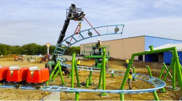 Construction Update Daddy Pig's Roller Coaster Install