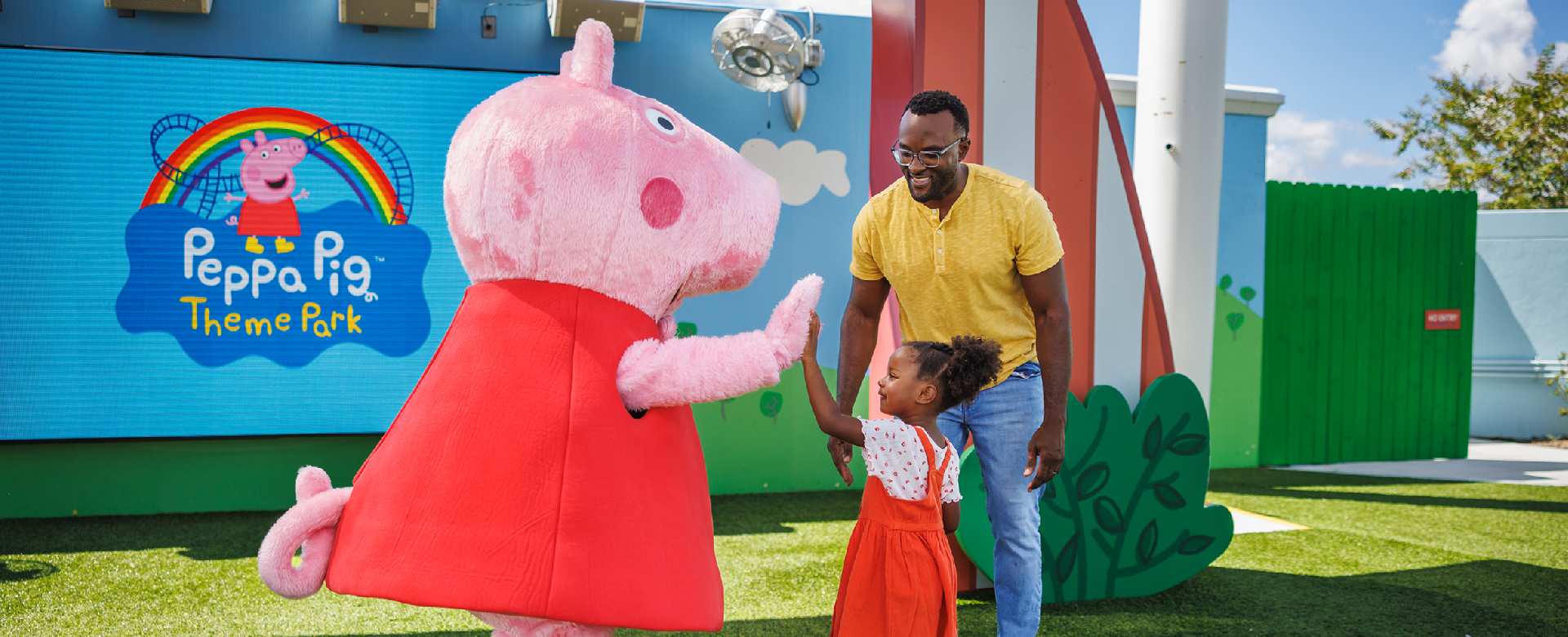 Peppa Pig High Fiving Little Girl