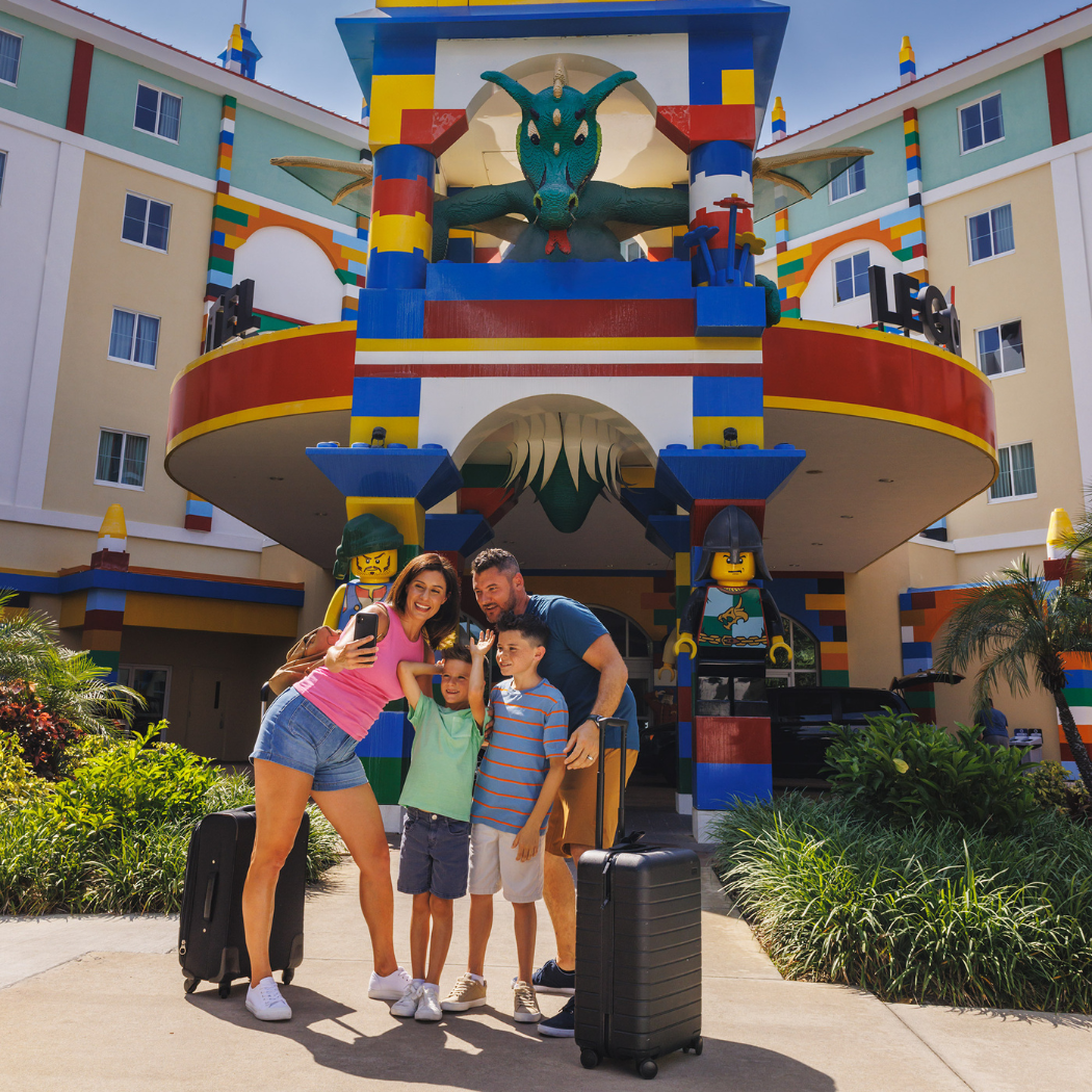 Family on vacation staying at LEGOLAND Resort